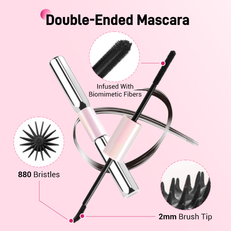 💕50% Off 💕Dual-Ended Waterproof Lengthening and Curling Mascara
