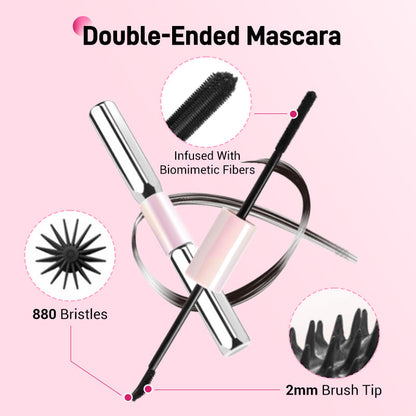 💕50% Off 💕Dual-Ended Waterproof Lengthening and Curling Mascara