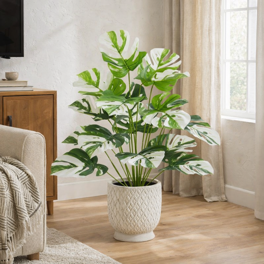 Artificial Monstera Plant — Full, Realistic & Zero Maintenance