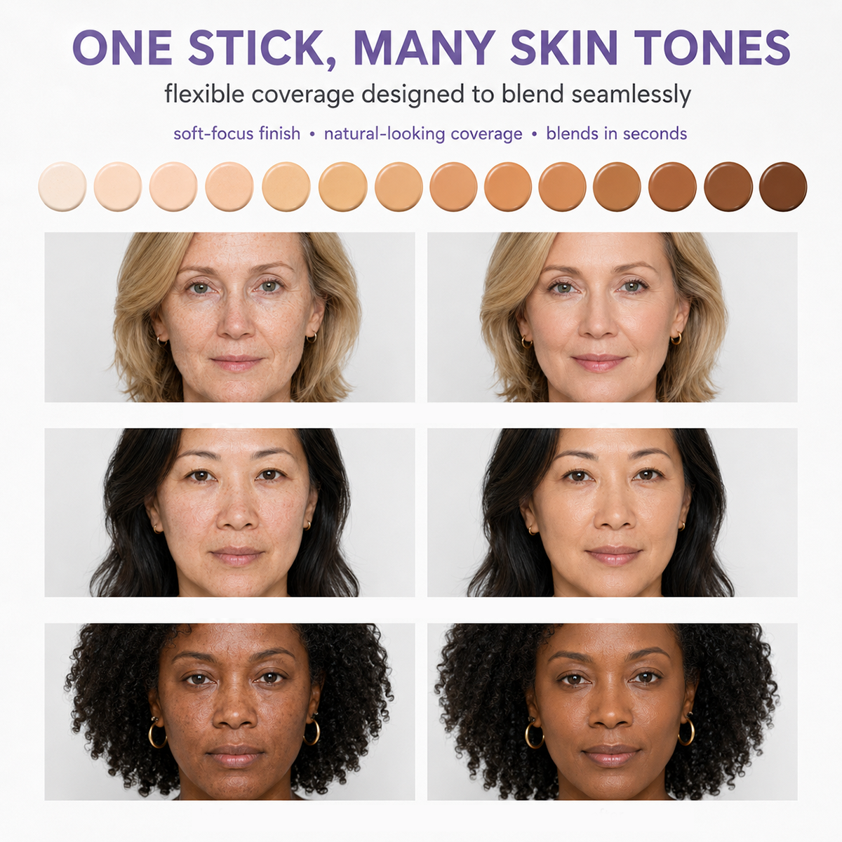 🔥LAST DAY -BUY 2 GET 2 FREE-$9.24 EACH✨ 2 in 1 Color Changing Foundation Stick