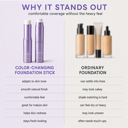 🔥LAST DAY -BUY 2 GET 2 FREE-$9.24 EACH✨ 2 in 1 Color Changing Foundation Stick