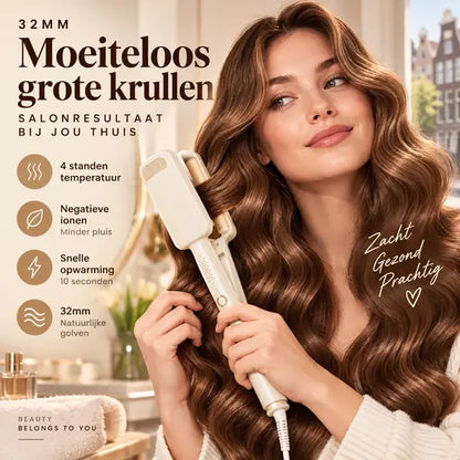 💗 LAST DAY – 50% OFF ✨ 32mm Hair Waver — Fast Heat-Up, Adjustable Temperature & Long-Lasting Salon Waves