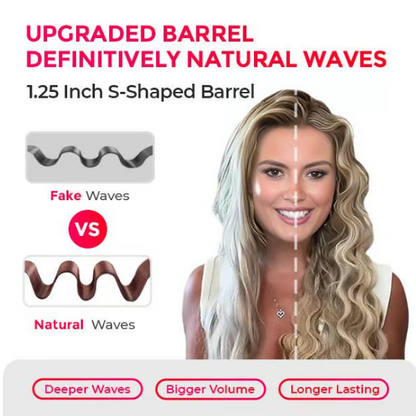💗 LAST DAY – 50% OFF ✨ 32mm Hair Waver — Fast Heat-Up, Adjustable Temperature & Long-Lasting Salon Waves