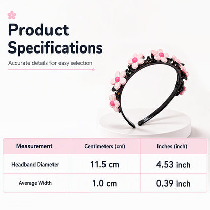 🌸 LAST DAY – Buy 2 Get 4 FREE一$5.83 EACH✨ Cartoon Braiding Headband — Integrated Mini Clips, Instant Braids for Girls