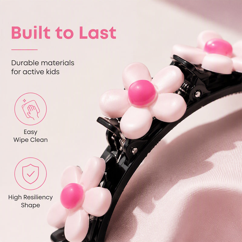 🌸 LAST DAY – Buy 2 Get 4 FREE一$5.83 EACH✨ Cartoon Braiding Headband — Integrated Mini Clips, Instant Braids for Girls