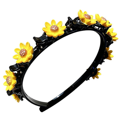 🌸 LAST DAY – Buy 2 Get 4 FREE一$5.83 EACH✨ Cartoon Braiding Headband — Integrated Mini Clips, Instant Braids for Girls