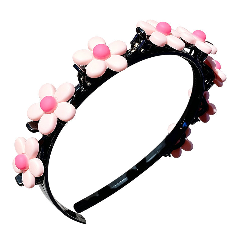🌸 LAST DAY – Buy 2 Get 4 FREE一$5.83 EACH✨ Cartoon Braiding Headband — Integrated Mini Clips, Instant Braids for Girls