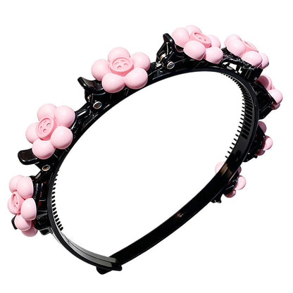 🌸 LAST DAY – Buy 2 Get 4 FREE一$5.83 EACH✨ Cartoon Braiding Headband — Integrated Mini Clips, Instant Braids for Girls