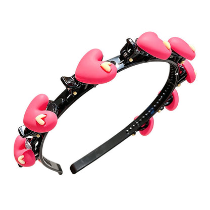 🌸 LAST DAY – Buy 2 Get 4 FREE一$5.83 EACH✨ Cartoon Braiding Headband — Integrated Mini Clips, Instant Braids for Girls