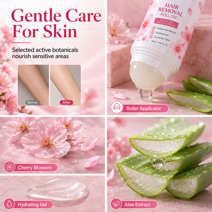 🔥LAST DAY -BUY 2 GET 2 FREE-$9.24 EACH✨Gentle Smooth Roll-On Body Hair Removal