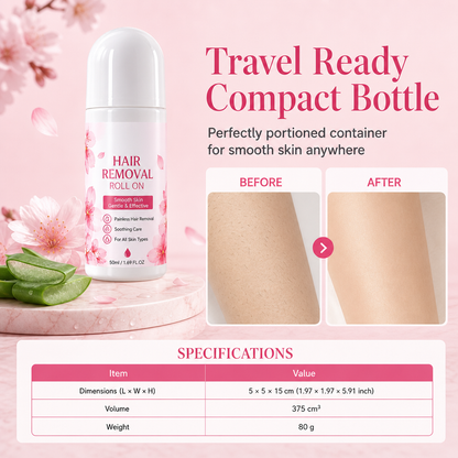 🔥LAST DAY -BUY 2 GET 2 FREE-$9.24 EACH✨Gentle Smooth Roll-On Body Hair Removal